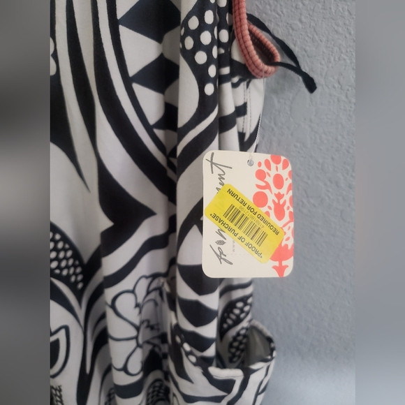 RARE Free People Movement Hotshot Onsie Printed Padma Black Combo Sz S NWT - Picture 6 of 8